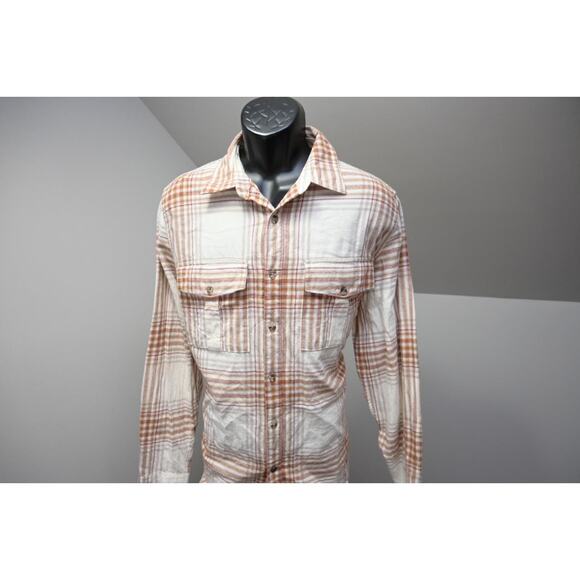 Mountain Khaki Classic Fit Plaid Camp Button Up Flannel Shirt Mens Size Large - Picture 1 of 9